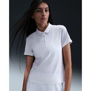 Nike Women's Golf Dri-Fit Victory Short Sleeve Polo, White, Small